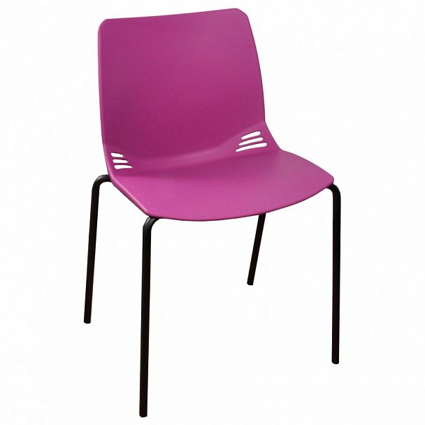 Стул Race (4 ножки) каркас Черный, фиолетовый, стопируемый - Вид 1