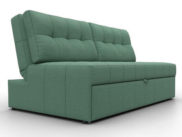 Диван прямой Лига-107 (160) Рогожка зеленый - Вид 3