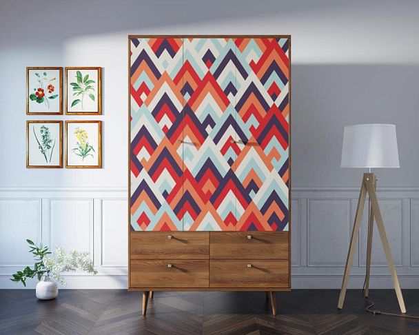 Шкаф трехстворчатый Berber принт 2 арт BB02/Print_02 - Вид 4