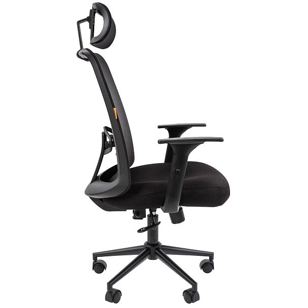 Офисное кресло CHAIRMAN 535 BLACK, ткань/сетка, черный - Вид 4
