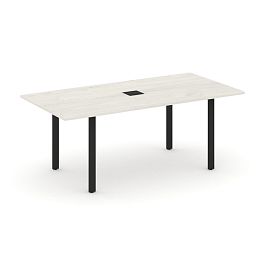 Style Project Direct Direct Стол переговорный SN-6P.SPRG-198 Дуб Наварра/Металл Черный 1980*980*750 - Фото предпросмотра