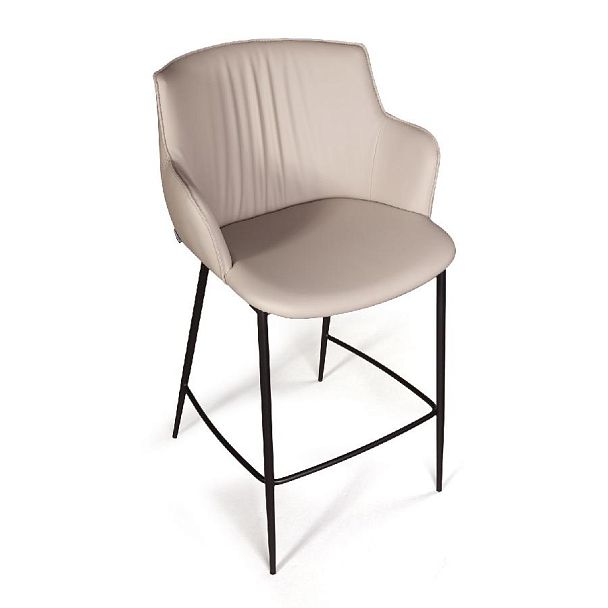 Стул полубарный Sofia, иск.кожа soft-touch, серый - Вид 10