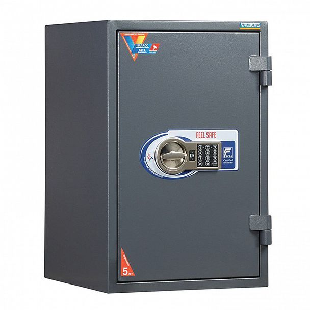 Сейф огневзломостойкий VALBERG "Гарант-67Т EL", 670х440х440 мм, 99 кг, эл. замок, трейзер, крепление к полу - Вид 3