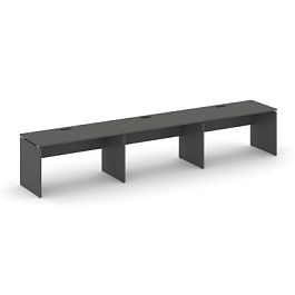 Стайл Проджект Рабочая станция 1 сторон. SN-D.ORS-031 Антрацит NEW/Черная Заглушка 2940*600*750 - Фото предпросмотра