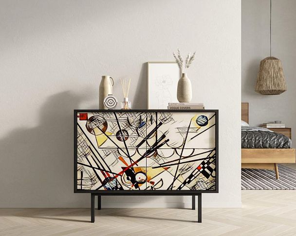Комод с двумя дверками Emerson by Kandisky арт EM02/Print_01 - Вид 4