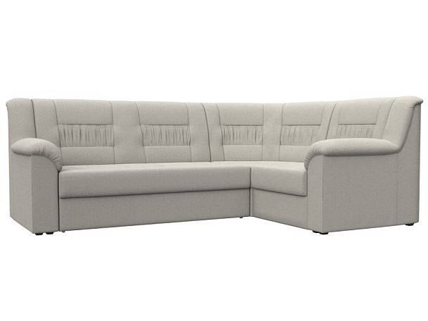 Диван угловой Карелия правый угол Рогожка бежевый - Вид 1