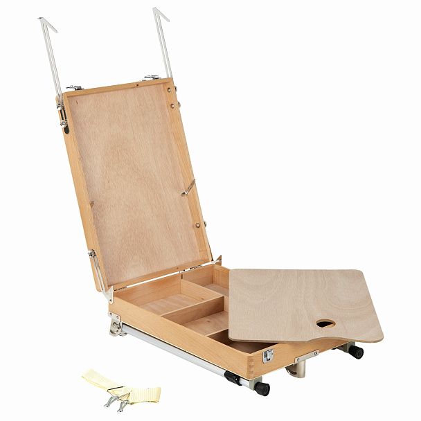 Этюдник из бука, 47х33х8,5 см, высота холста до 60 см, ножки алюминий 78 см, BRAUBERG ART, 192268 - Вид 4