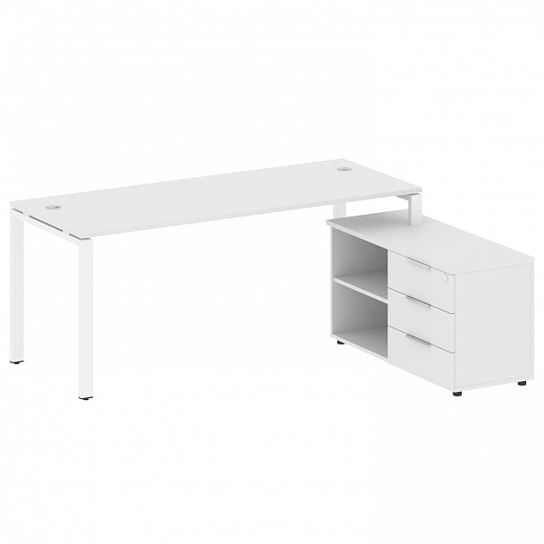 Рабочая станция "Metal System" БП.РС-СТС-2.5 белый - Вид 1