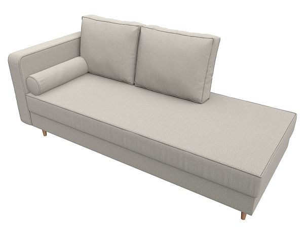 Кушетка Прайм левая Рогожка бежевый - Вид 5