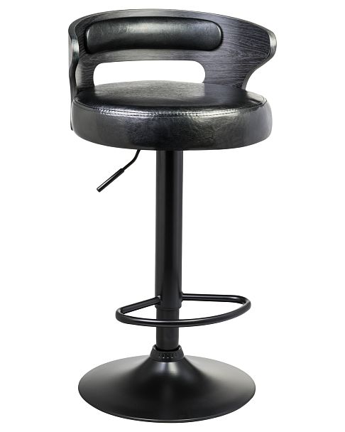 Набор 2 шт Стул барный DOBRIN FRED BLACK (чёрное дерево, чёрный) - Вид 2