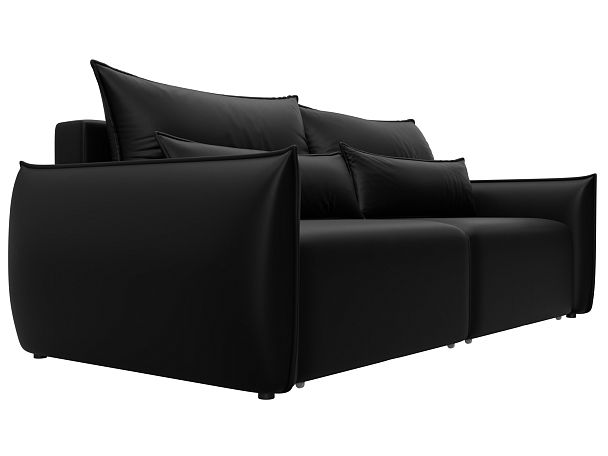 Диван прямой Лига-051 НПБ Экокожа черный - Вид 3