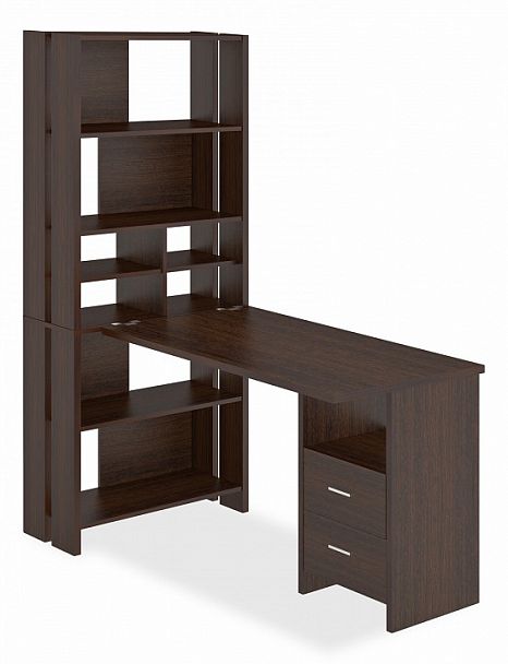 Стол компьютерный Домино Лайт СТЛ-ОВХ+С120Прям Венге - Вид 1