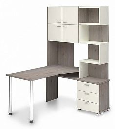 Стол компьютерный Домино нельсон СР-500М190 Белый/Нельсон правый - Фото предпросмотра