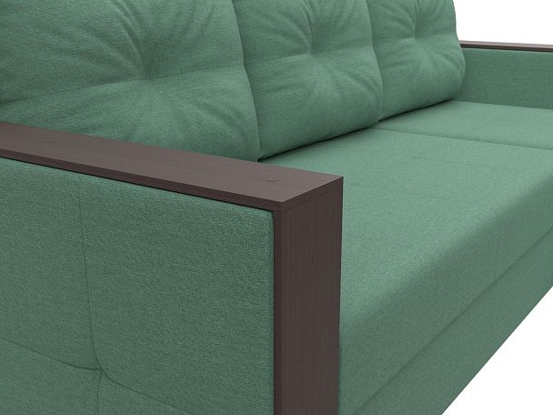 Диван угловой Валенсия Лайт правый угол Рогожка зеленый - Вид 4