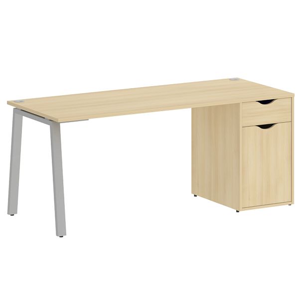 Home Office Стол письменный VR.SP-3-178.1.A Акация/Серый металл 1780*720*750 - Вид 1