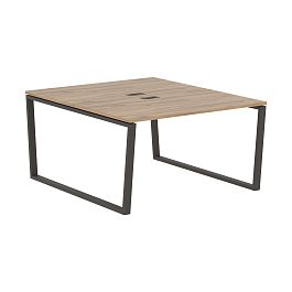 Стол 2-х местный EVWST 1316 Дуб Денвер светлый/Мокко 1360х1606х750 EDIS - Фото предпросмотра
