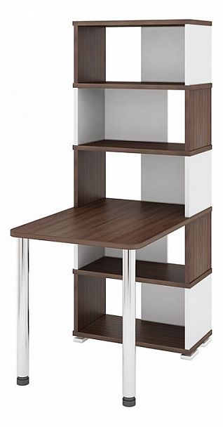 Стол компьютерный Домино СБ-10М/5 Белый/Шамони - Вид 1