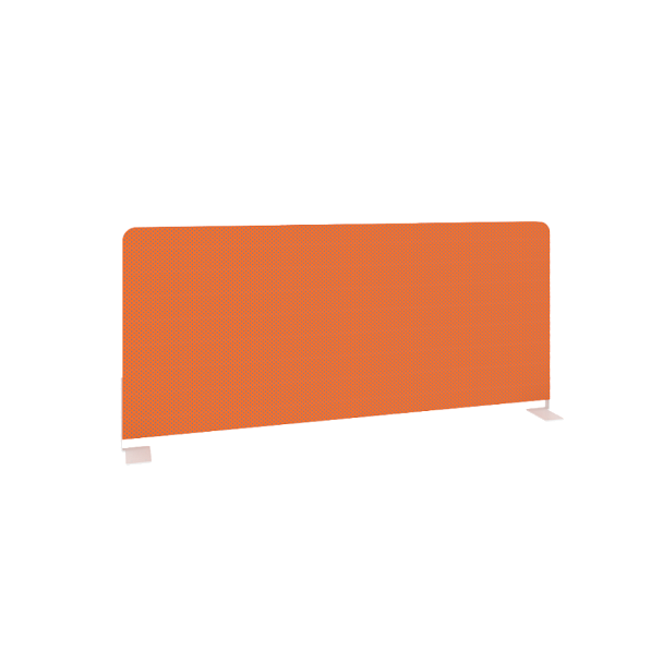 Metal System Экран тканевый боковой Б.ТЭКР-90 Оранжевый/Белый металл 900*390*22 - Вид 1