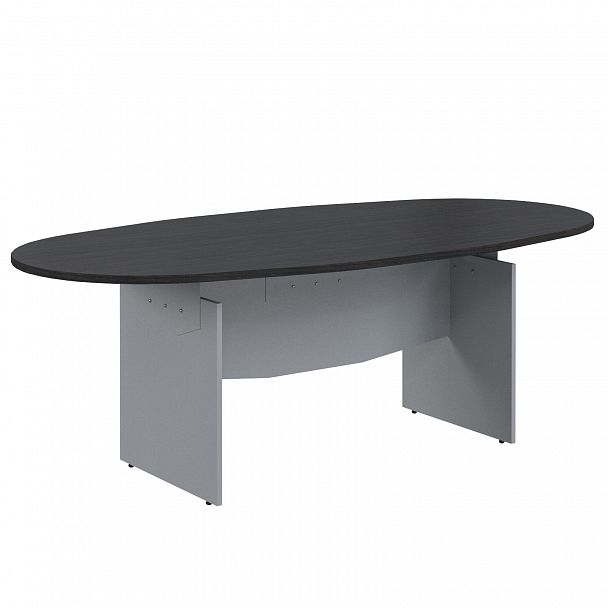 Конференц-стол "Offix new" OST 2211 легно темный/металлик - Вид 1