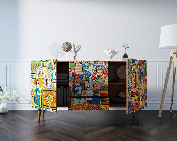 Комод "Berber" с ящиками 1 принт - Вид 5