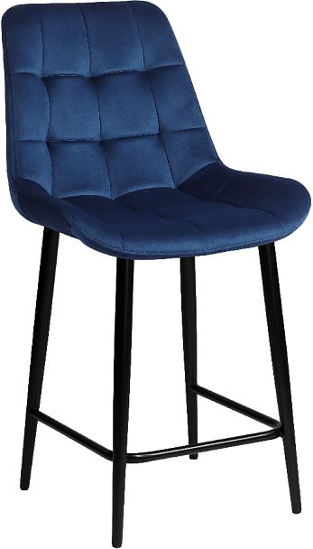 Комплект полубарных поворотных стульев Эйден, Confetti blue/черный, 2 шт. - Вид 4