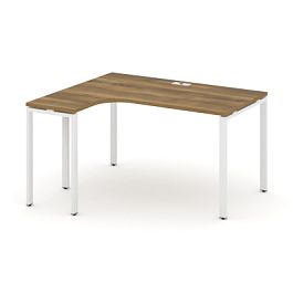 Concept Стол эргономичный CN.SA-001(L) Сандал Янтарный/Металл Белый 1380*1180*750 - Фото предпросмотра