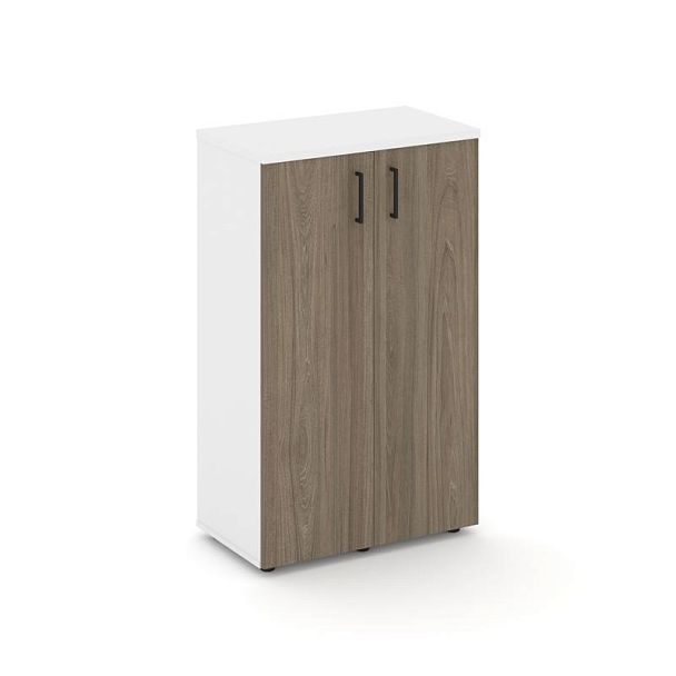 Стайл Проджект Тумба опорная/приставная SN.TOP-063 Белый/Белый/Вяз Благородный/Черный Ручки 800*400* - Вид 1