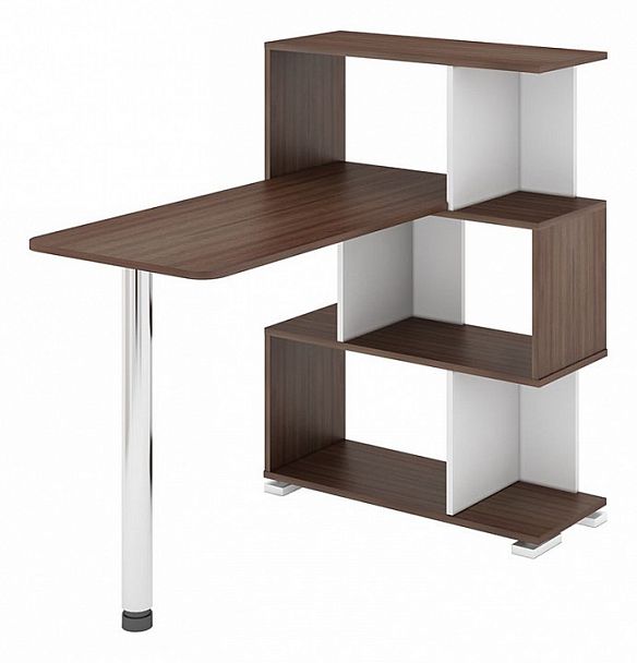 Стол компьютерный Домино СЛ-5-3СТ Белый/Шамони - Вид 1