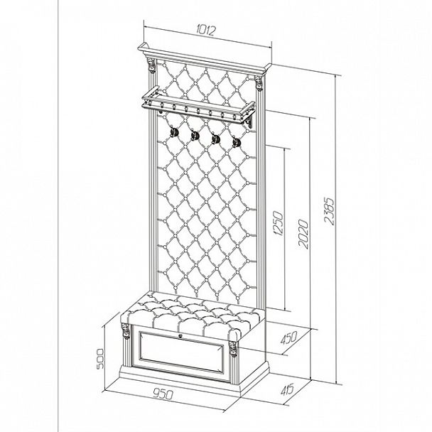 Вешалка "Благо-5-8-5" - Вид 4