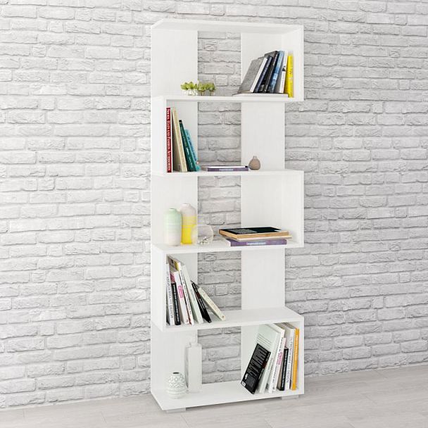 Стеллаж Ромео-1 (700*1800*250) белый - Вид 1