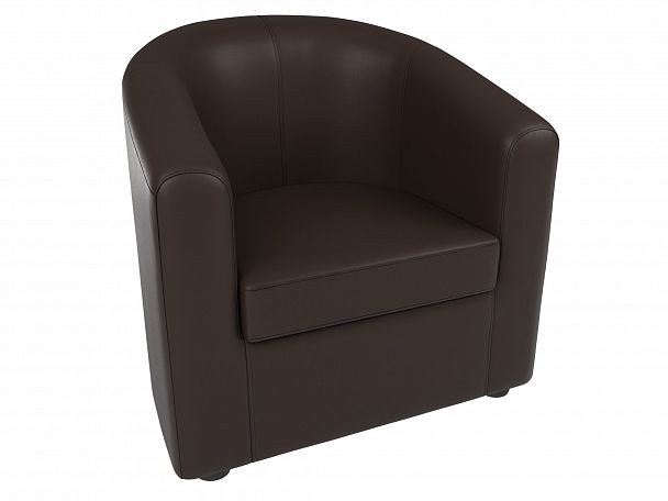 Кресло Норден (полностью экокожа коричневая) - Вид 5