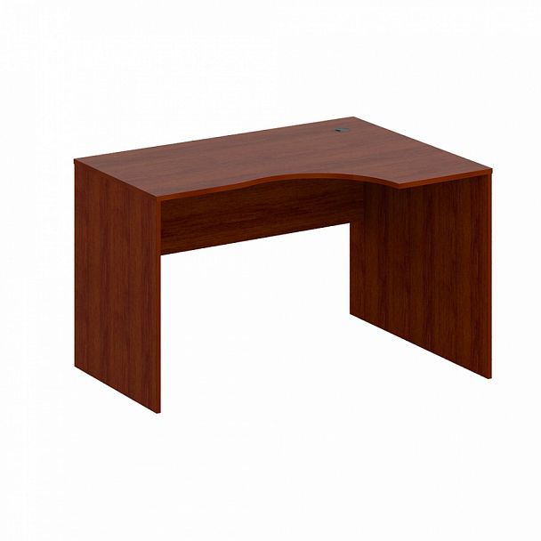 Стол эргономичный, столешница 18 мм "Компьютерные столы" ПК-ЛОГ-СТЭ120Х90ПД/18-В3-34 миланский орех темный - Вид 1
