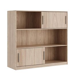 Стеллаж средний, древесный Asti 135x45x125 вяз - Фото предпросмотра