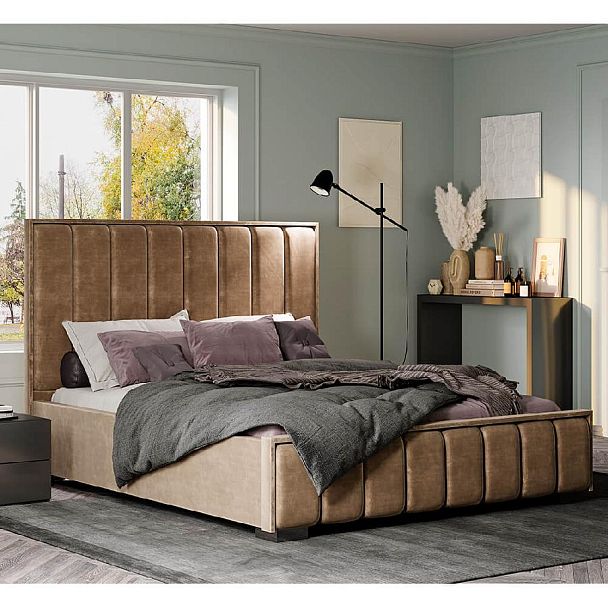 Кровать "Мирабель" КР-11 1,4м под подъемный механизм шоколад - Вид 2