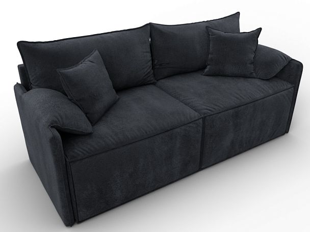 Диван прямой модульный Лига-106 Велюр серый - Вид 6