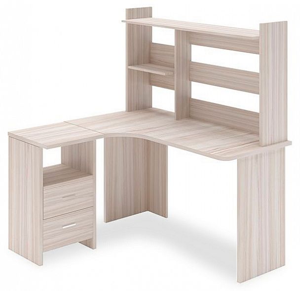 Стол компьютерный Домино Lite СКЛ-Угл130+НКЛ-130 - Вид 1