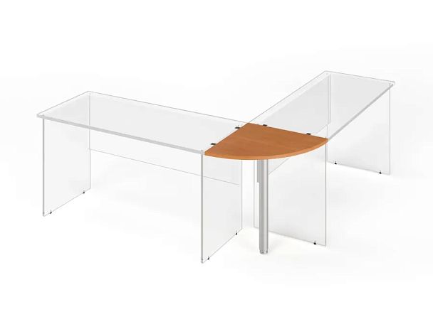 ЛАЙТ / LIGHT RLG012-6x6 Угловой сектор 60x60x2,2 Вишня - Вид 1