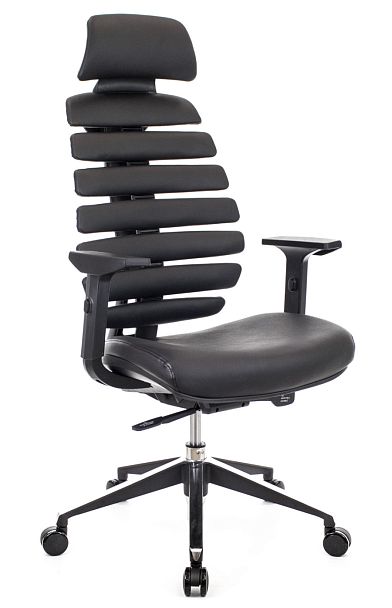 Кресло Everprof Ergo Black Кожа Черный - Вид 1