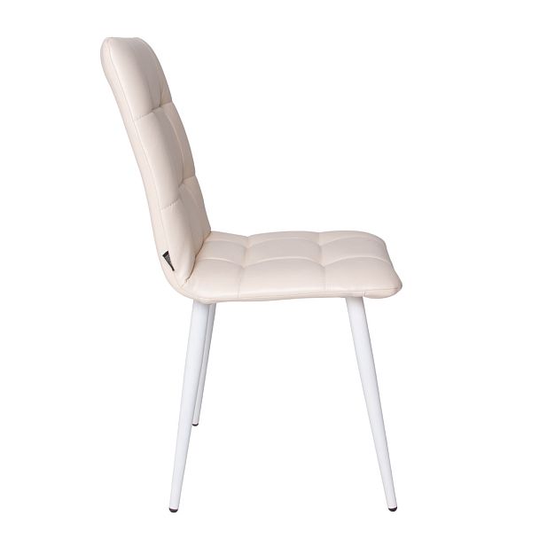 Стул Olys, кожзам Марвелл крем, ножки металл 32*18 RAL 9003 муар - Вид 7