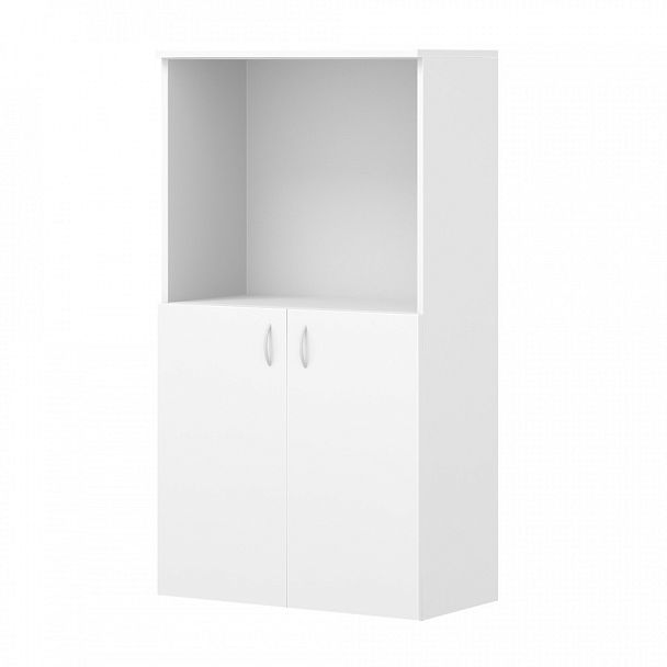 Шкаф для документов "Офисные шкафы для документов"  ПК-АРМ-ШДК114Х80Д2/35-В1-1068 белый шагрень - Вид 1