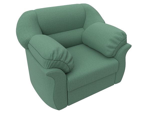 Кресло Карнелла Рогожка зеленый - Вид 5