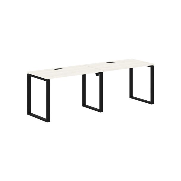 Стол 2-х местный EQWST 2367 Ясень Траун/Черный 2326х670х750 EDIS - Вид 1