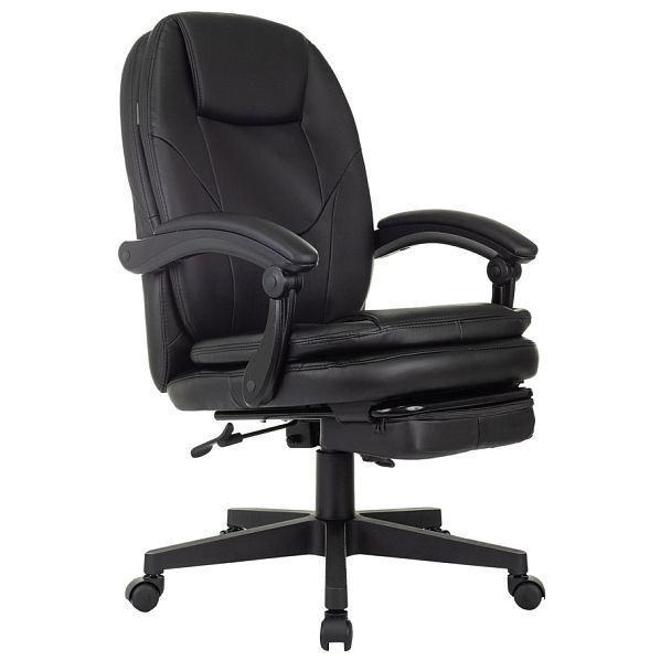 Кресло офисное CH-868N-BF, синхромеханизм, подставка для ног, экокожа, черное, 2018358 - Вид 1