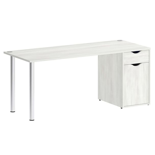 Home Office Стол письменный VR.SP-3-178.1 Снежная патина/Хром опоры 1780*720*750 - Вид 1