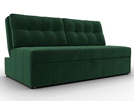 Диван прямой Лига-107 (160) Велюр зеленый - Фото предпросмотра