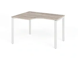 TANDEM RTD072-MK-120L-MA Стол угловой на металлокаркасе левый 1200х900х750 Дуб Маувелла/Белый - Фото предпросмотра