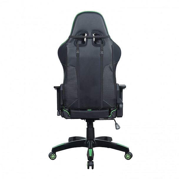 Кресло компьютерное BRABIX "GT Carbon GM-120", две подушки, экокожа, черное/зеленое, 531929 - Вид 7