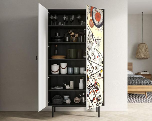 Шкаф двухдверный Emerson by Kandinsky арт EM091/Print_01 - Вид 2