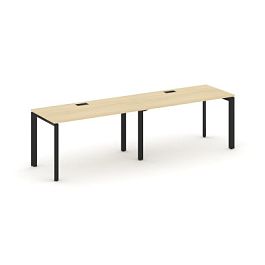 Style Project Next Рабочая станция односторонняя SN-59P.ORS-012 Акация Лорка/Металл Черный/Черный Заглушка 2360*700*750 - Фото предпросмотра