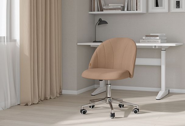 Кресло CHAIRMAN HOME 117, ткань велюр, бежевый - Вид 6